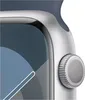 A close-up view of the side of a smartwatch, showing the digital crown and part of the screen. Produktbild-Vorschau