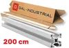 ALUMINIUM KONSTRUKTIONSPROFIL 30x30 R8 200cm ELOXIERT + Produktbild-Vorschau 3