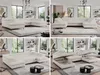 U-form Couch, Schlaffunktion, Ecksofa mit verstellbare Produktbild-Vorschau 2