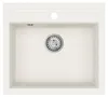 SAT Keukenwastafel, spoelbak, 56,5x51 cm, graniet, wit Productafbeelding-voorbeeld 2