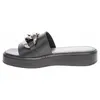 MARCO TOZZI Damen Leder Clogs Pantoletten Kette Plateau Produktbild-Vorschau 9