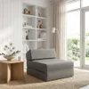 vidaXL Klappsofa Bett Hellgrau 60 x 70 x 41 cm Stoff Produktbild-Vorschau 2