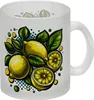 Zitronen Comic Glas Tasse Produktbild-Vorschau 1