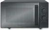 A black Severin microwave oven is shown against a light gray background. Produktbild-Vorschau