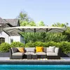 Parasol double Outsunny avec manivelle, 451 x 264 cm, Voir les images du produit 8