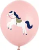 Luftballons Pferd 30cm rosa 6er Set Produktbild-Vorschau 1