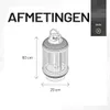 SUNRED® Tafelverwarmer Indox Dark Table, zwart, 1200 W, 60 Productafbeelding-voorbeeld 17