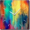 Coloray Uhr auf Leinwand 30x30 cm Wand Uhr Dekoration Produktbild-Vorschau 1