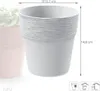 Plastik Blumentopf rund 12 cm weiß Furu Produktbild-Vorschau 4