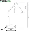 LUMILED Lampada da tavolo E27 presa 13W Nero Dettagli in Anteprima dell’immagine prodotto 9