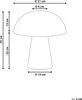 BELIANI Tischlampe braun Rattenschirm Korbgeflechtfuß Produktbild-Vorschau 3