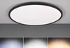 Plafonnier LED rond avec télécommande SCOTT noir et blanc Voir les images du produit 1