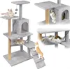 Katzenkratzbaum, Haus mit Spielzeug, hoch, 6 Ebenen, Bett, Produktbild-Vorschau 1