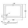 Piatto doccia Schulte Adria con supporto e scarico, 120x80 Anteprima dell’immagine prodotto 14
