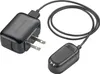 A black Plantronics charger and charging adapter are shown on a white background. Produktbild-Vorschau
