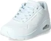 A white Skechers sneaker is shown from a side angle against a white background. Produktbild-Vorschau