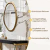 Ovaler Wandspiegel 75 cm x 40 cm – Goldener Metallrahmen Produktbild-Vorschau 5