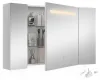 Badspiegelschrank Vicco Curved Weiß 100 x 60 cm mit LED, Produktbild-Vorschau 6