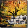 Coloray Uhr auf Leinwand 30x30 cm Wand Uhr Dekoration Produktbild-Vorschau 1