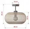 Luxolar Deckenleuchte BOHO E27 LED 60 W Natural Bambus E27 Produktbild-Vorschau 7