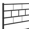 Bettgestell mit Kopf- und Fußteil Metall Schwarz 90x190 cm Produktbild-Vorschau 7