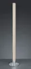 A tall, cylindrical floor lamp with a chrome base and a clear, textured tube filled with small, sparkling elements. Produktbild-Vorschau