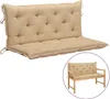 vidaXL Coussin pour banc de jardin Beige 120x(50+50)x7 cm Voir les images du produit 16