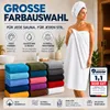 Komfortec Saunatuch 2er Set 100x200 cm XXL, 100% Baumwolle, Produktbild-Vorschau 7