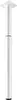 Tischbein rund Ø30 mm höhenverstellbar 300-500 mm weiß Produktbild-Vorschau 2