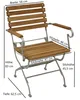 DEGAMO Gartensessel Klappsessel Gartenstuhl PASSAU mit Produktbild-Vorschau 3