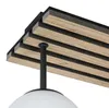 home24 Deckenleuchte - Eisen / Satiniertes Glas - Schwarz Produktbild-Vorschau 7