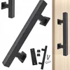 Poignée de porte coulissante noir mat, style rétro et loft Voir les images du produit 4