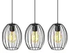 Suspension luminaire industrielle retro 3 têtes, Douille Voir les images du produit 1