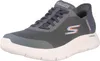 A single gray SKECHERS Go Walk Flex Hnds Up shoe is shown against a white background. Anteprima dell’immagine prodotto