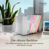 Creative Deco Buchbox Weiße Holzkiste mit Deckel 24 x 19 x Produktbild-Vorschau 5