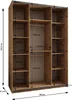 MEBLE KRYSPOL LUX 2 Schrank - 245,5x180x64cm - Schwarz, Produktbild-Vorschau 5