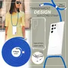 Průhledný kryt s řetízkem pro Samsung Galaxy S23 Ultra Blue Náhled obrázku produktu 3