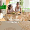 Tischdecke Wachstuch LUXURY Ornamente Beige Robust Produktbild-Vorschau 4