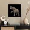 MuchoWow® Poster Elefant - Tiere - Schwarz - Porträt 50x50 Produktbild-Vorschau 3