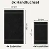 Komfortec 8er Handtuch Set aus 100% Baumwolle, 4 Badetücher Produktbild-Vorschau 3