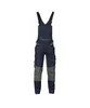 A pair of navy and gray work overalls is shown against a white background. Produktbild-Vorschau