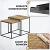 FORTENA Couchtisch Set 2er Eiche Beistelltisch Produktbild-Vorschau 18