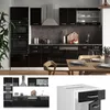 Cucina componibile Vicco R-Line Nero lucido 300 cm con Anteprima dell’immagine prodotto 4