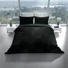 Baumwolle Bettwäsche Set 135x200 cm Wendebettwäsche Schwarz Produktbild-Vorschau 2