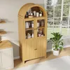 Merax Sideboard mit Glastüren, Vitrine mit Bogendecke, Produktbild-Vorschau 9