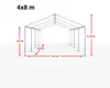 TOOLPORT Partyzelt 4x8 m Pavillon starke PVC 600 N Plane Produktbild-Vorschau 6