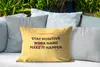 MuchoWow® Outdoor Kissen - Bleib positiv, arbeite hart, Produktbild-Vorschau 4