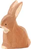 Ostheimer Holz-Spielfigur Hase sitzend, handgefertigt, Produktbild-Vorschau 3