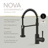 Lenz NOVA Küchenarmatur Schwarz-matt, flexible Produktbild-Vorschau 3