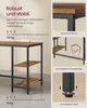 A desk with shelves, with close-up shots highlighting its features and durability. Produktbild-Vorschau